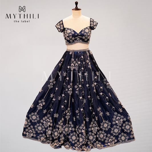 ROYAL BLUE LEHENGA