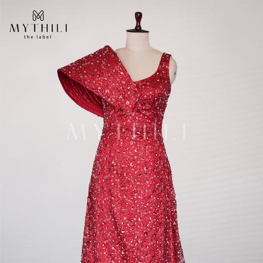 MAJESTIC RED GOWN