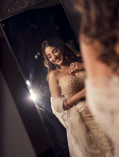 Golden Bridal Lehenga