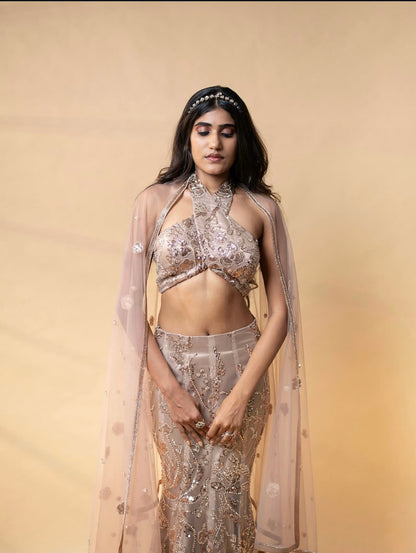 Champagne Lehenga