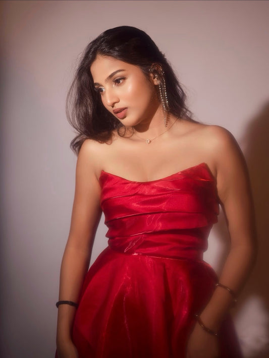Crimson Red Ball Gown