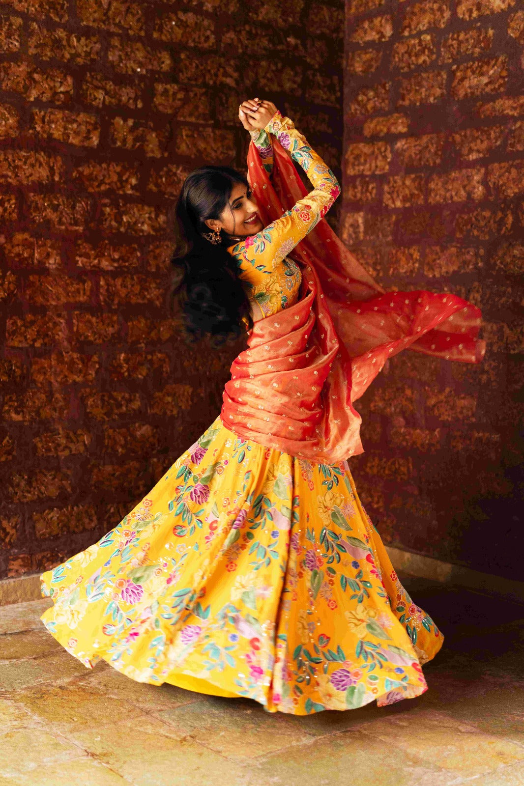 Mustard Yellow Lehenga