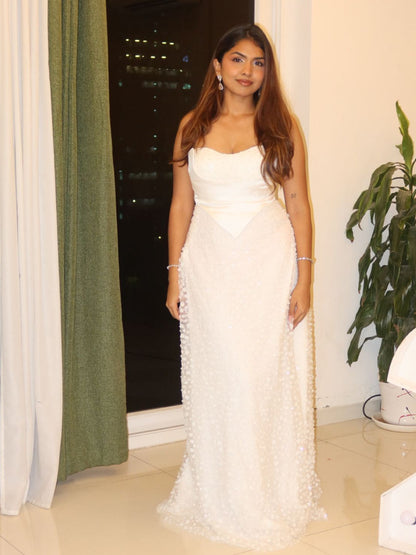 White Pearl Gown