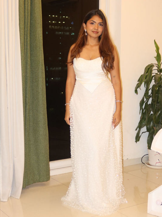 White Pearl Gown