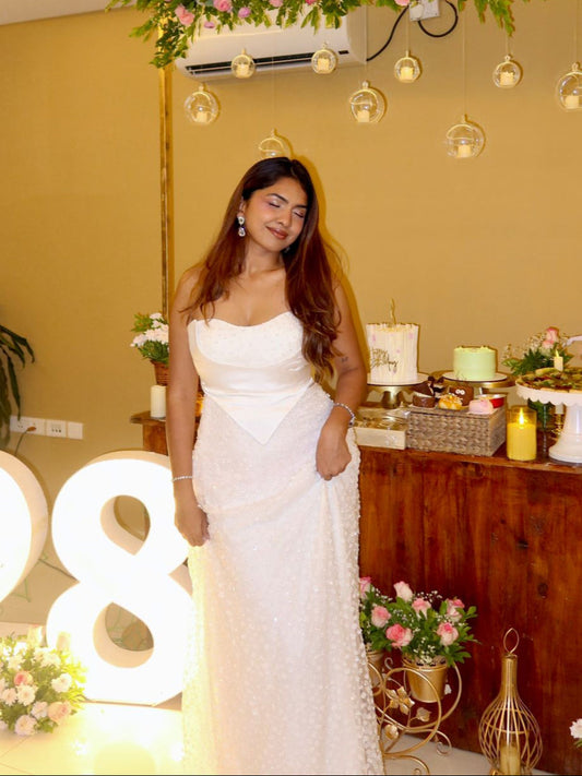 White Pearl Gown